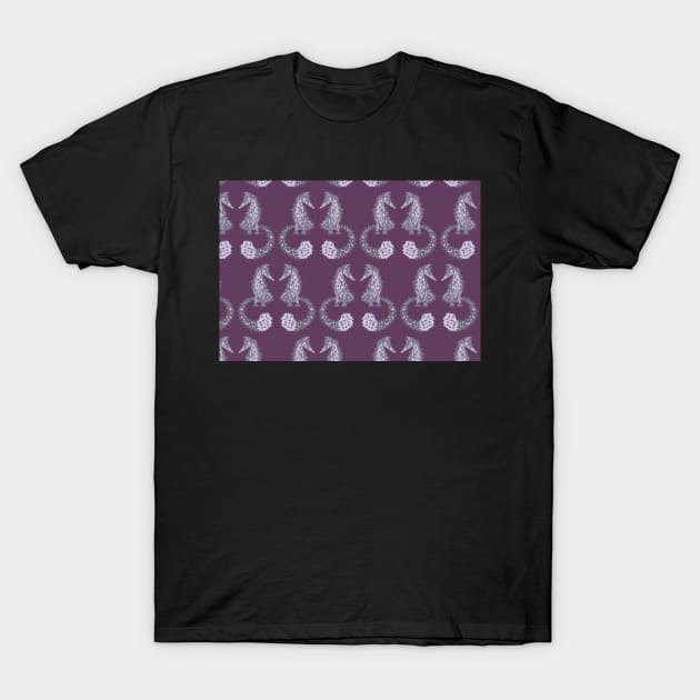 Feelin' Foxy - Purple T-Shirt by lottibrown